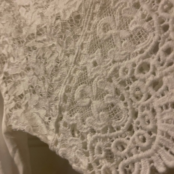 Baci Lace Cold Shoulder mini Dress Top - Picture 13 of 13